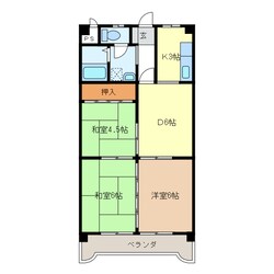 サニーハイツの物件間取画像